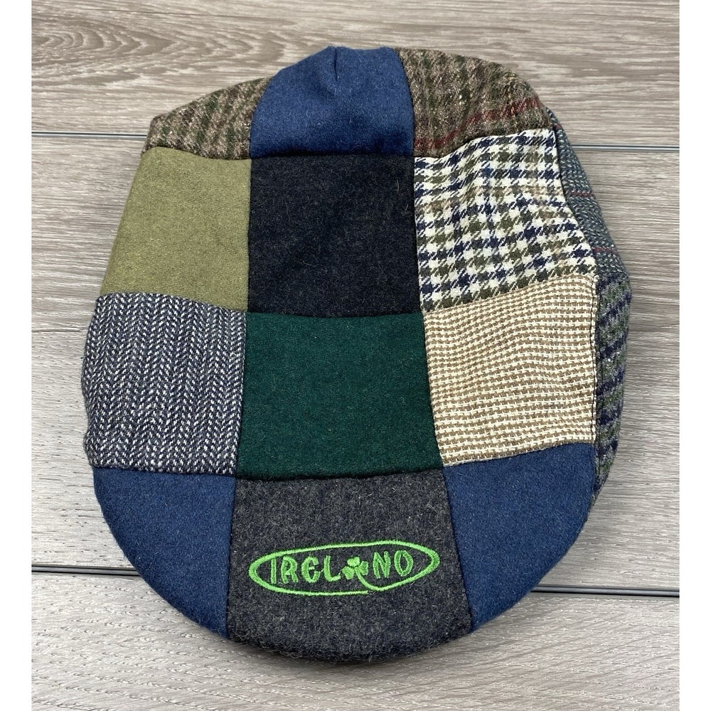 Traditional Craftwear Men's Irish Tweed Patchwork Flat Cap Multicolor One Size